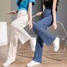 Lukalula Maternity Casual Summer Thin Elastic Early Pregnancy Trousers