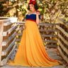 Lukalula Maternity Photo Photography Snow White Photo Floor Long Baby Shower Dress