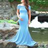 Lukalula Maternity Off The Shoulder Knitted Maxi Photoshoot Dress