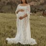 Lukalula Maternity Boatneck Long Sleeve Photoshoot Dress