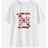 Lukalula Woman Cotton Stain Resistant Letter Print Short Sleeve T-shirt