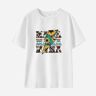 Lukalula Woman Cotton Stain Resistant Letter Print Short Sleeve T-shirt