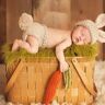 Lukalula Photo Studio Newborn Wool Knitting Photography Suit Photo Rabbit