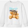 Lukalula 【12M-9Y】Boy's Pilot Bear And Letters And Airplane Print Cotton Stain Resistant Long Sleeve Sweatshirt