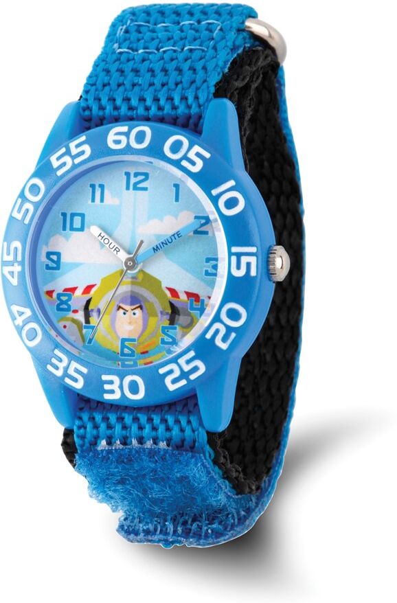 Disney Boys Toy Story Buzz Acrylic Blue Band Time Teacher Watch