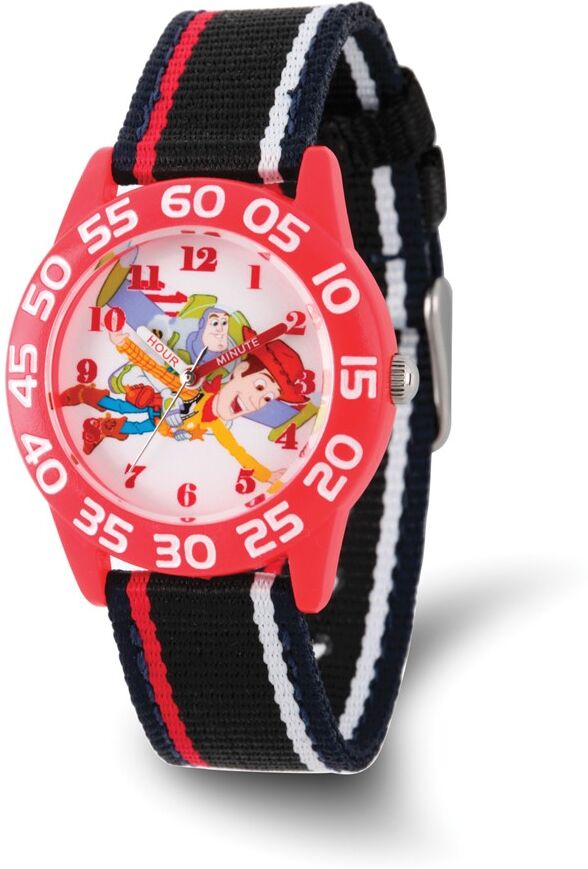 Disney Boys Toy Story Buzz/Woody Acrylic Red Time Teacher Watch