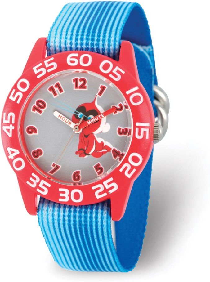 Disney Boys Incredibles 2 Baby Blue Stretch Band Time Teacher Watch