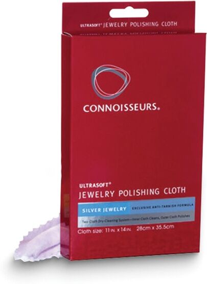 Connoisseurs Silver Jewelry Ultra-Soft Polishing Cloth