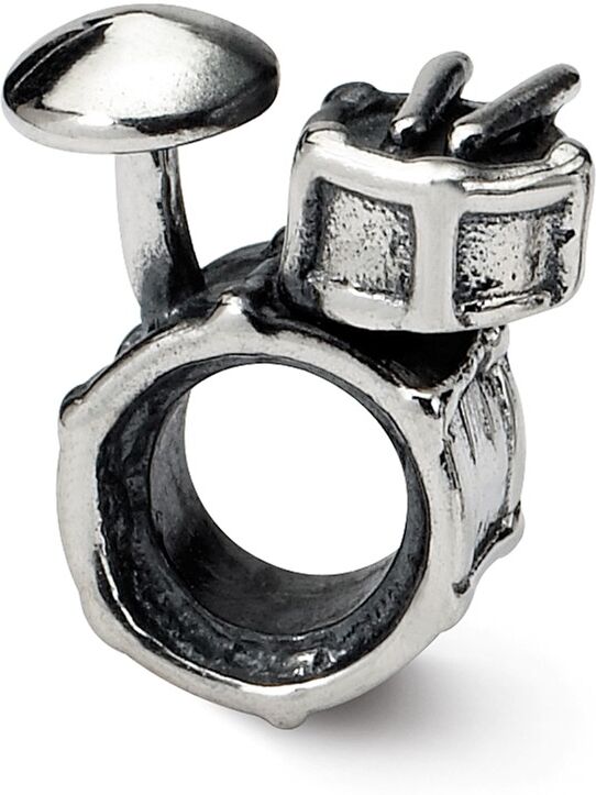 The Black Bow Sterling Silver Drum Set Bead Charm