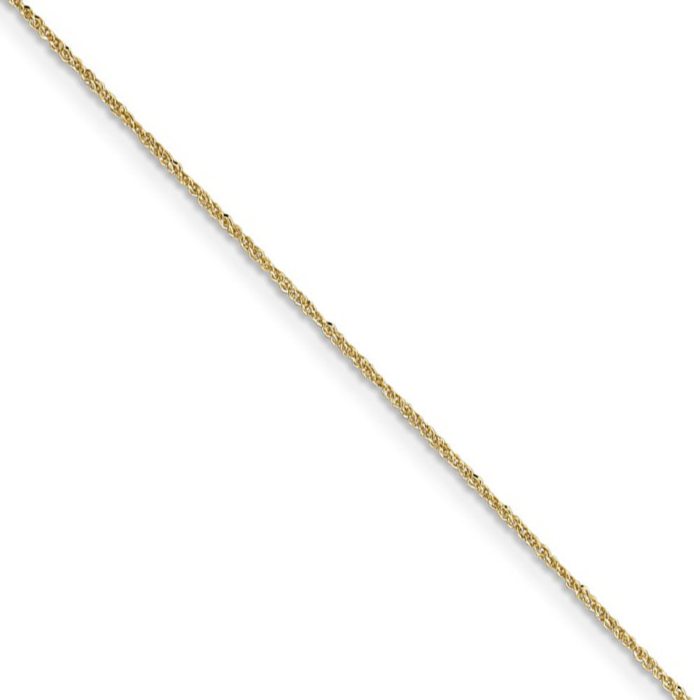 The Black Bow 0.7mm, 14k Yellow Gold, Ropa Chain Necklace, 18 Inch