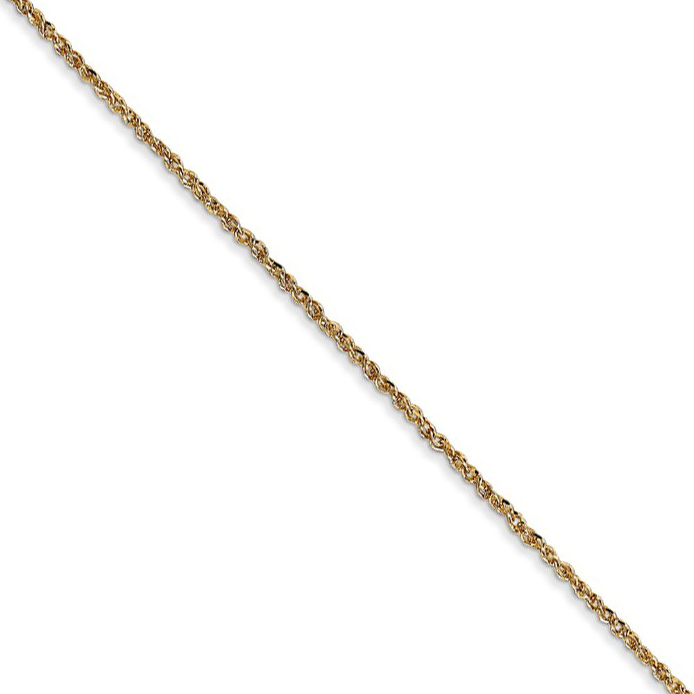 The Black Bow 1.1mm, 14k Yellow Gold, Ropa Chain Necklace, 18 Inch