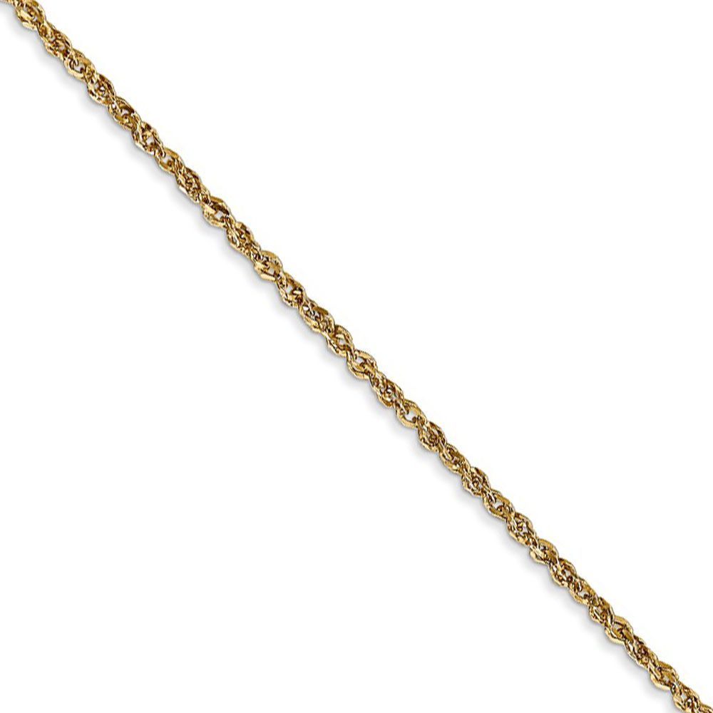 The Black Bow 1.7mm, 14k Yellow Gold, Ropa Chain Necklace, 18 Inch