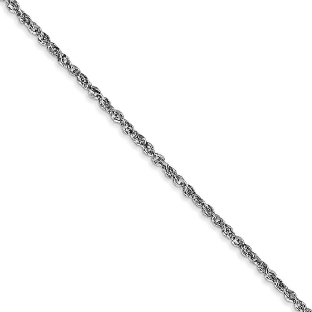 The Black Bow 1.7mm, 14k White Gold, Ropa Chain Necklace, 16 Inch