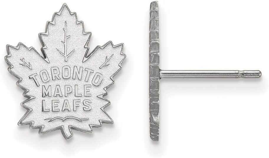 LogoArt Sterling Silver NHL Toronto Maple Leafs Small Post Earrings