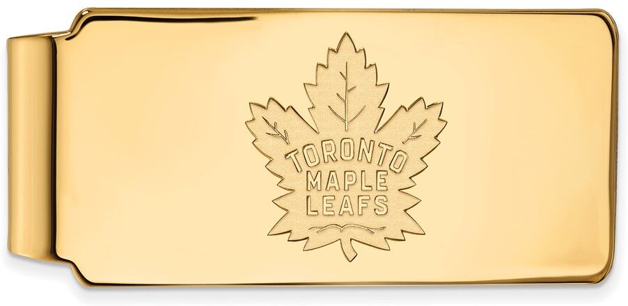 LogoArt 14k Yellow Gold NHL Toronto Maple Leafs Money Clip