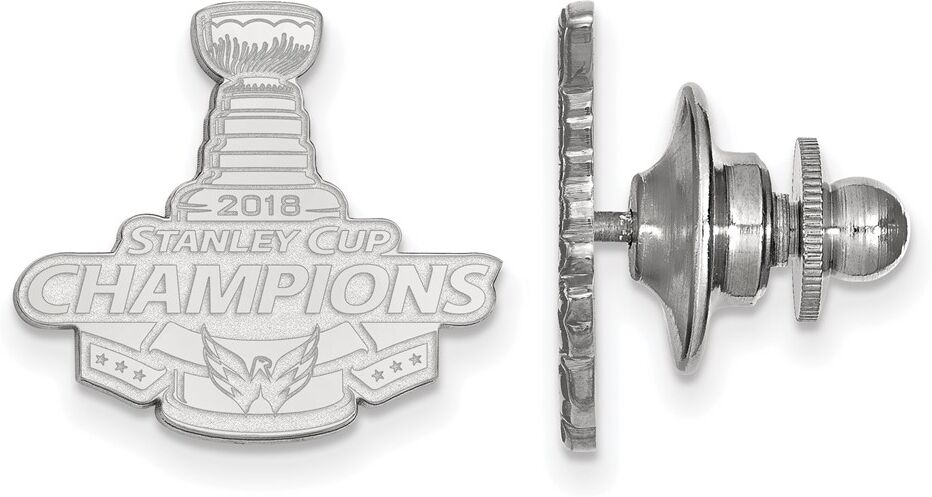 LogoArt Sterling Silver Stanley Cup Washington Capitals Lapel/Tie Pin