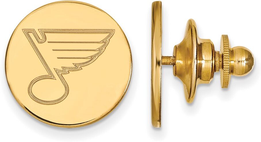 LogoArt 14k Yellow Gold NHL St. Louis Blues Disc Lapel or Tie Pin