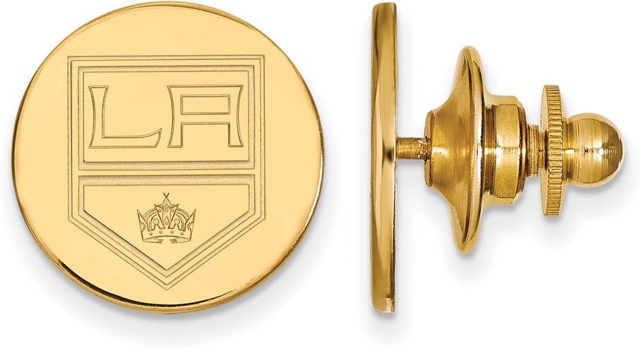 LogoArt 14k Yellow Gold NHL Los Angeles Kings Disc Lapel or Tie Pin