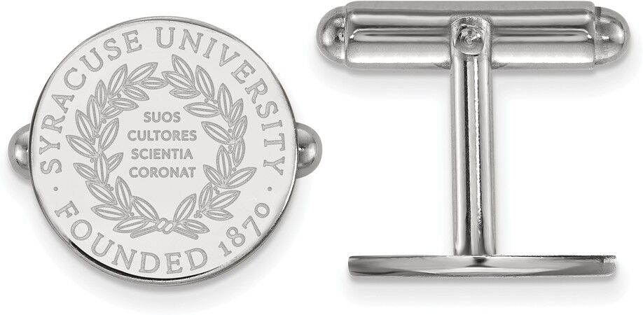 LogoArt Sterling Silver Syracuse University Crest Cuff Links