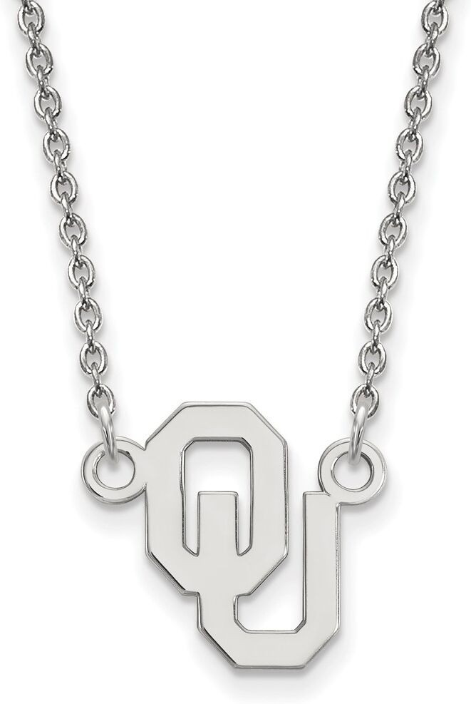 LogoArt Sterling Silver Oklahoma Small Pendant Necklace