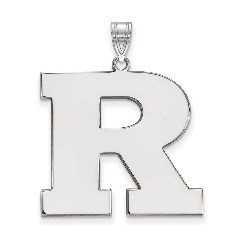 LogoArt Sterling Silver Rutgers XL Pendant