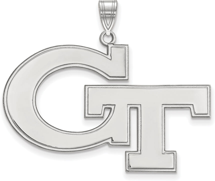 LogoArt Sterling Silver Georgia Technology XL Pendant