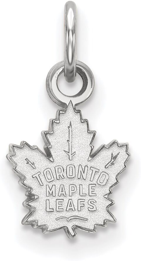 LogoArt 10k White Gold NHL Toronto Maple Leafs XS (Tiny) Charm or Pendant