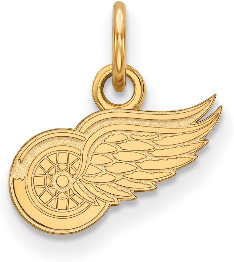 LogoArt 10k Yellow Gold NHL Detroit Red Wings XS (Tiny) Charm or Pendant