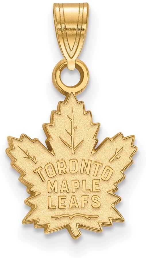 LogoArt 10k Yellow Gold NHL Toronto Maple Leafs Small Pendant