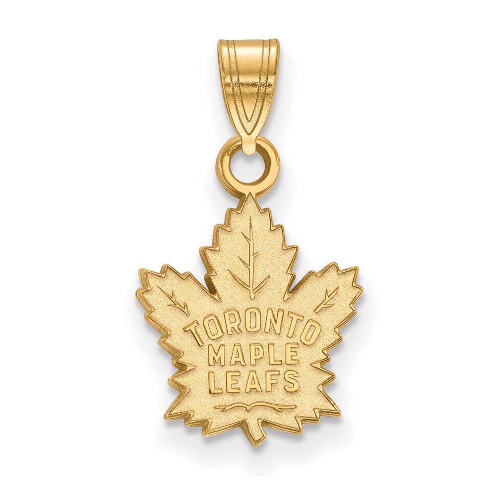 LogoArt 14k Yellow Gold NHL Toronto Maple Leafs Small Pendant