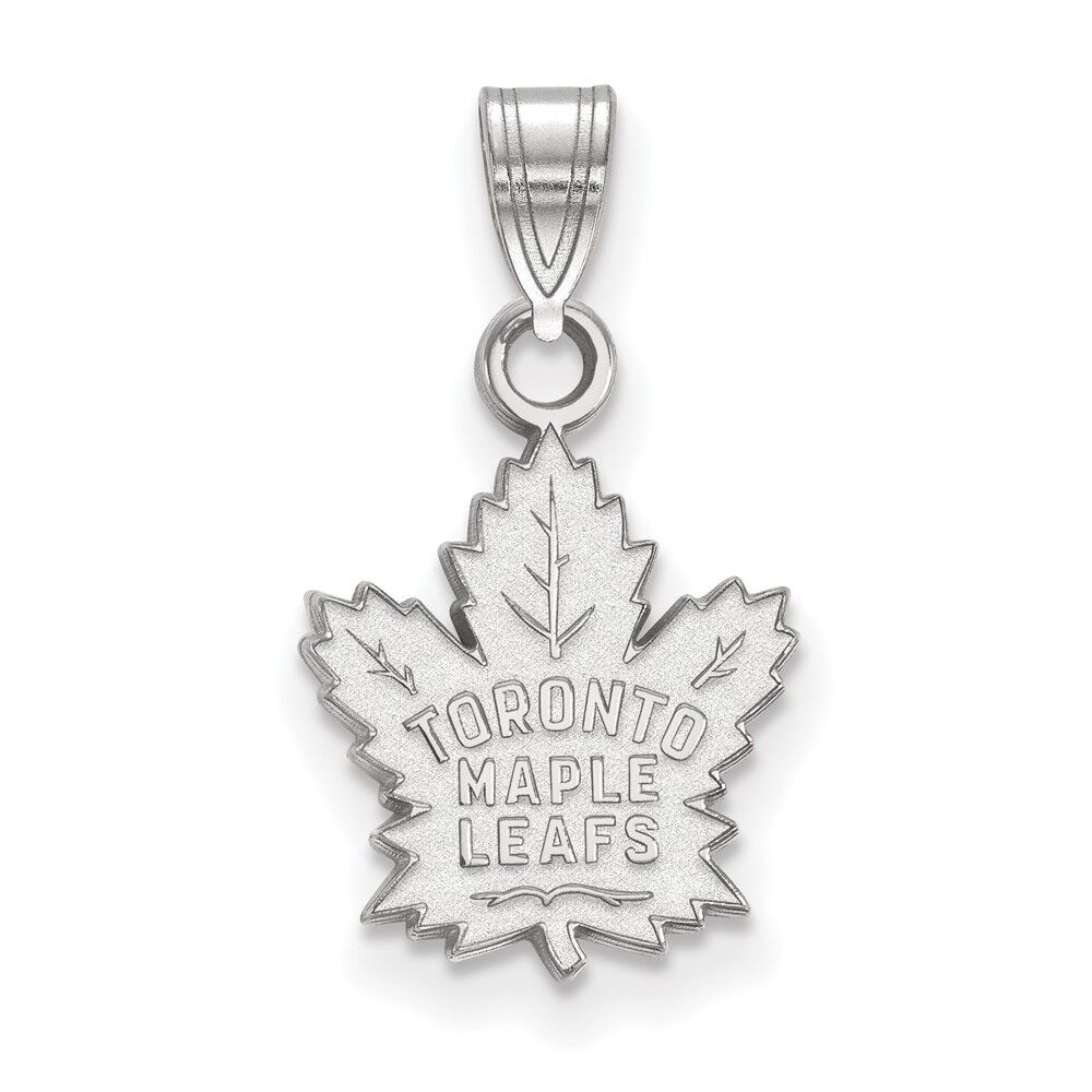 LogoArt Sterling Silver NHL Toronto Maple Leafs Small Pendant