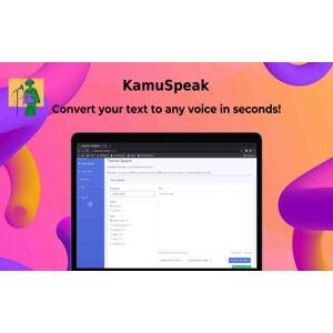 DealFuel KamuSpeak Text to Speech Voice Generator / Lifetime Access