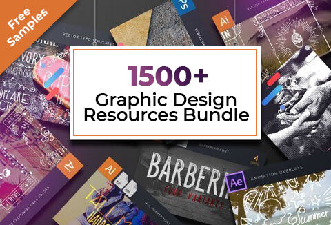 DealFuel 1500+ Graphic Design Resources Bundle Must-Have For Every Designer