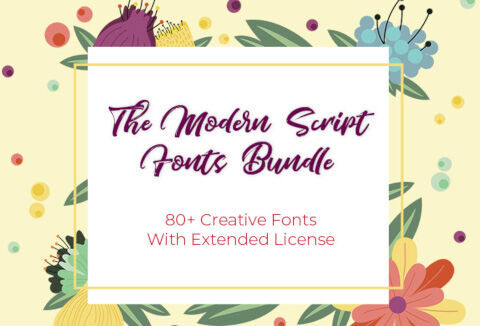 DealFuel The Modern Script Fonts Bundle With 80+ Elegant Fonts / Extended License