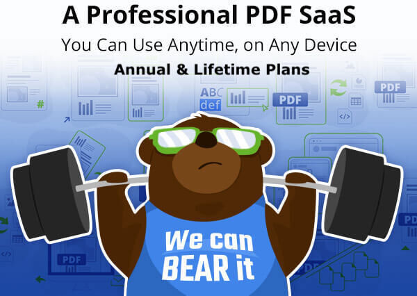 DealFuel PDFBEAR PRO Online PDF SaaS Tool For All Systems & Devices / Annual & Lifetime