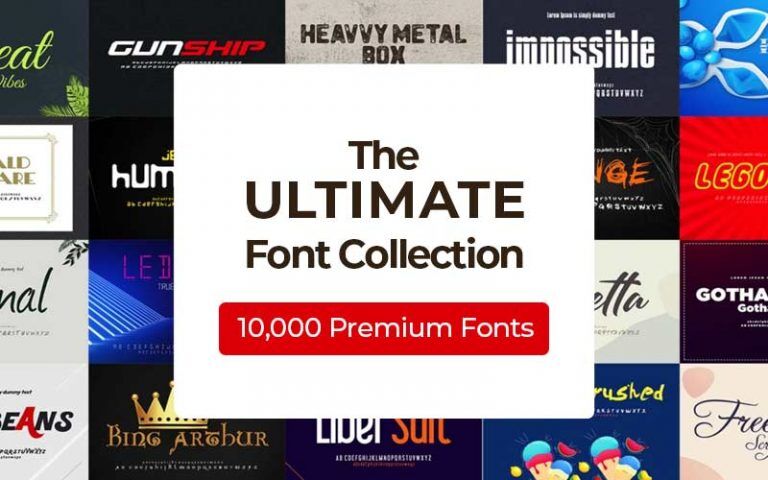 DealFuel The Ultimate Font Collection: 10,000 Premium Fonts!