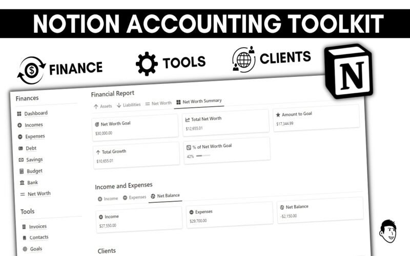 DealFuel NotionBooks- Editable Accounting Toolkit