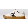 Cariuma CATIBA PRO Low Gum Vintage White Suede and Canvas Black Logo Sneaker Men Left Off-White Gum/Black size:12