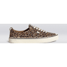 Cariuma OCA Low Stripe Leopard Print Suede Sneaker Men Leopard Print size:11