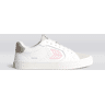 Cariuma SALVAS White Premium Leather Vintage White Suede Rose Logo Sneaker Women White Premium Leather/Rose size:5