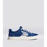 Cariuma CATIBA PRO Low Mystery Blue Suede and Canvas Contrast Thread Ivory Logo Sneaker Women Blue Contrast/Ivory size:8.5