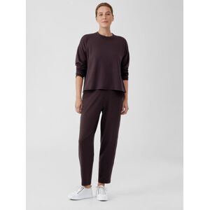 EILEEN FISHER Cozy Brushed Terry Hug Slouchy Pant  Cassis  female  size:Extra Small
