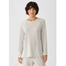 EILEEN FISHER Cozy Brushed Terry Hug Raglan-Sleeve Top  SEA Salt  female  size:Extra Extra Small