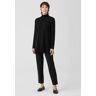 EILEEN FISHER Flex Ponte Pant  Black  female  size:Petite Small