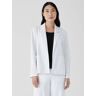 EILEEN FISHER Cotton Ponte Blazer  White  female  size:Medium