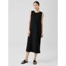 EILEEN FISHER Stretch Jersey Knit Tank Dress  Black  female  size:Extra Extra Small