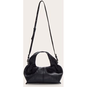 PrettyLittleThing Black Slouchy Mini Pu Handbag - Black - Size: One Size