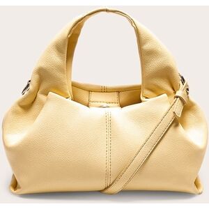 PrettyLittleThing Butter Cream Slouchy Mini Pu Handbag - Butter Cream - Size: One Size