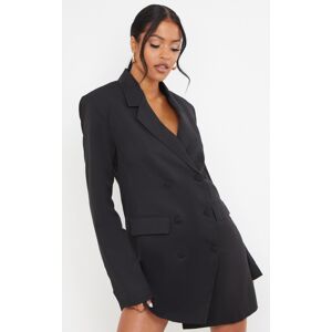 PrettyLittleThing Tall Black Oversized Blazer Dress - Black - Size: 2 PrettyLittleThing Tall Black Oversized Blazer Dress - Black - Size: 2