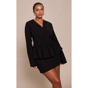 PrettyLittleThing Shape Black Mini Skirt - Black - Size: 6